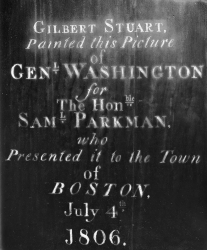 George Washington Samuel Parkman Gilbert Stuart BMFA 1