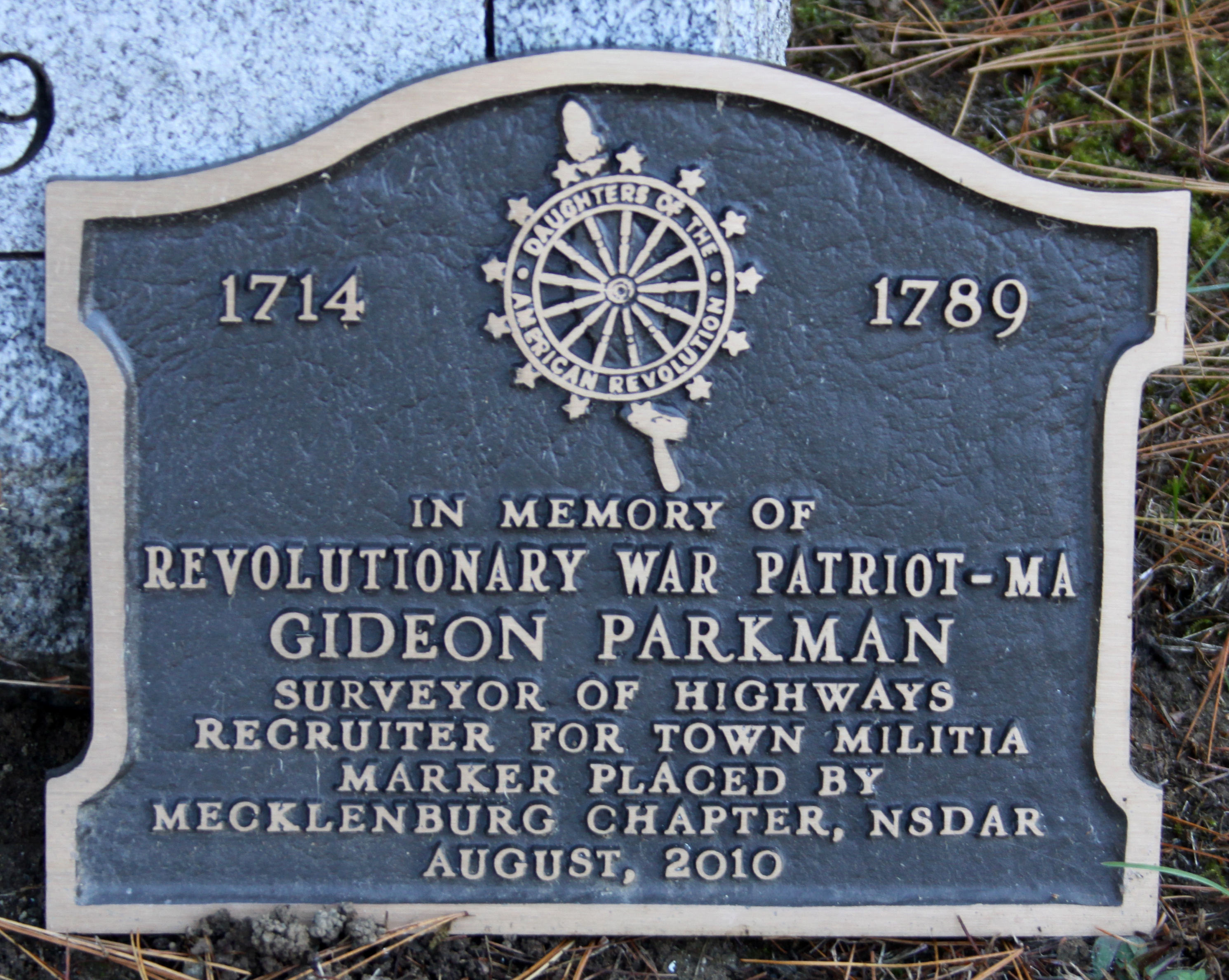 Gideon Parkman Revolutionary War Patriot 1714 1789 DAR Maine.jpg